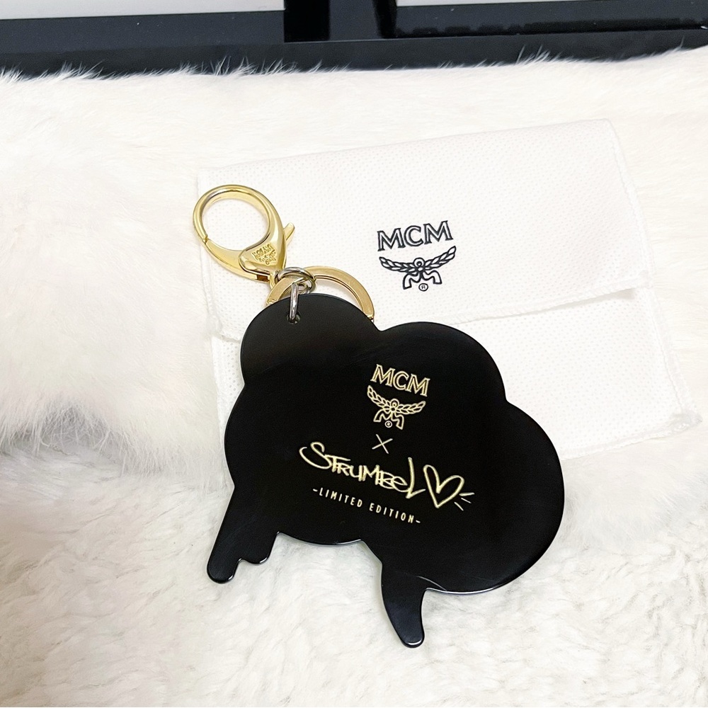 Authentic MCM x Strumbel Brand New Limited Edition Neon Bag Charm / Keychain - Picture 6 of 12
